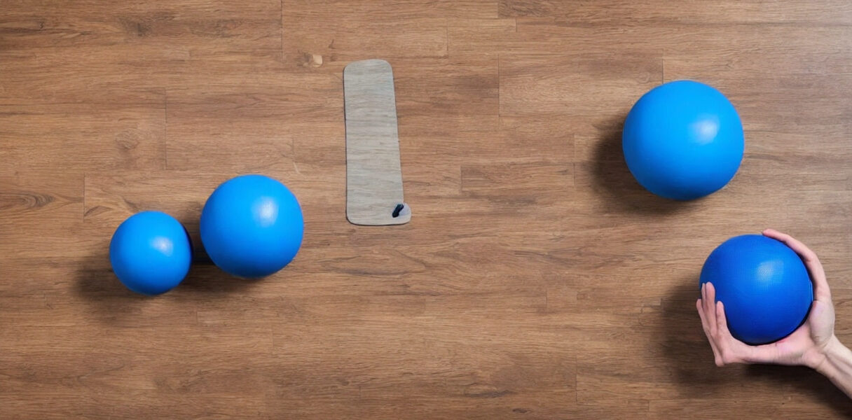 Balancebræt og balancebold til rehabilitering efter skader